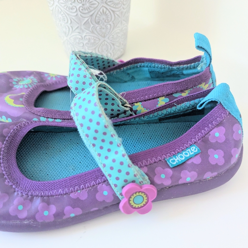 ⭐Purple Chooze Mary Jane Shoes Size 1⭐ - Picture 2 of 7